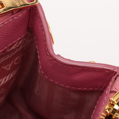 Galleria Mini Saffiano Leather Handbag Pink