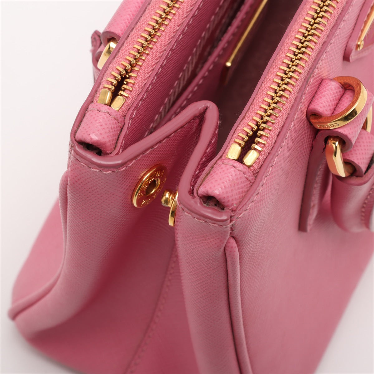 Galleria Mini Saffiano Leather Handbag Pink