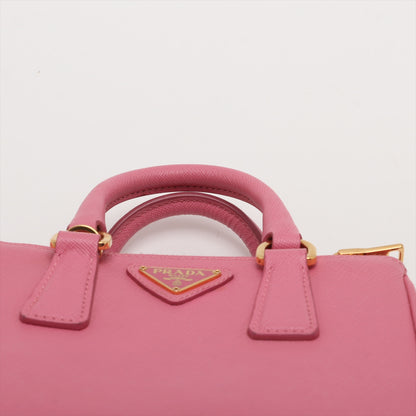 Galleria Mini Saffiano Leather Handbag Pink