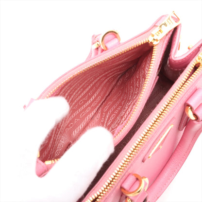 Galleria Mini Saffiano Leather Handbag Pink