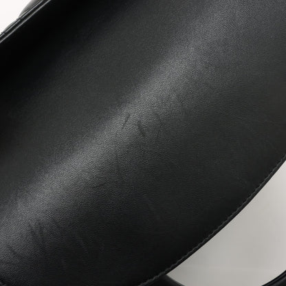Lady Dior Medium Calfskin couro Cannage Tote Bolsa Black 