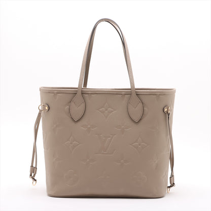 Neverfull Leather Empreinte Shopper Shoulder Bag Turtledove