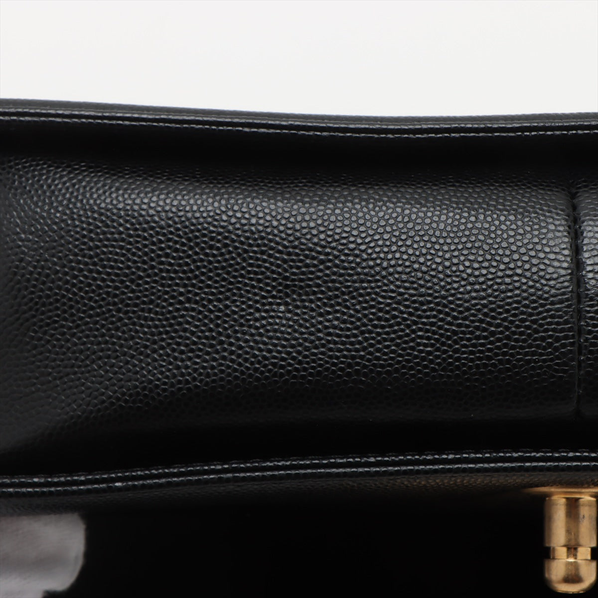 Boy Mittel Caviar Leder Quilted Schultertasche Schwarz 