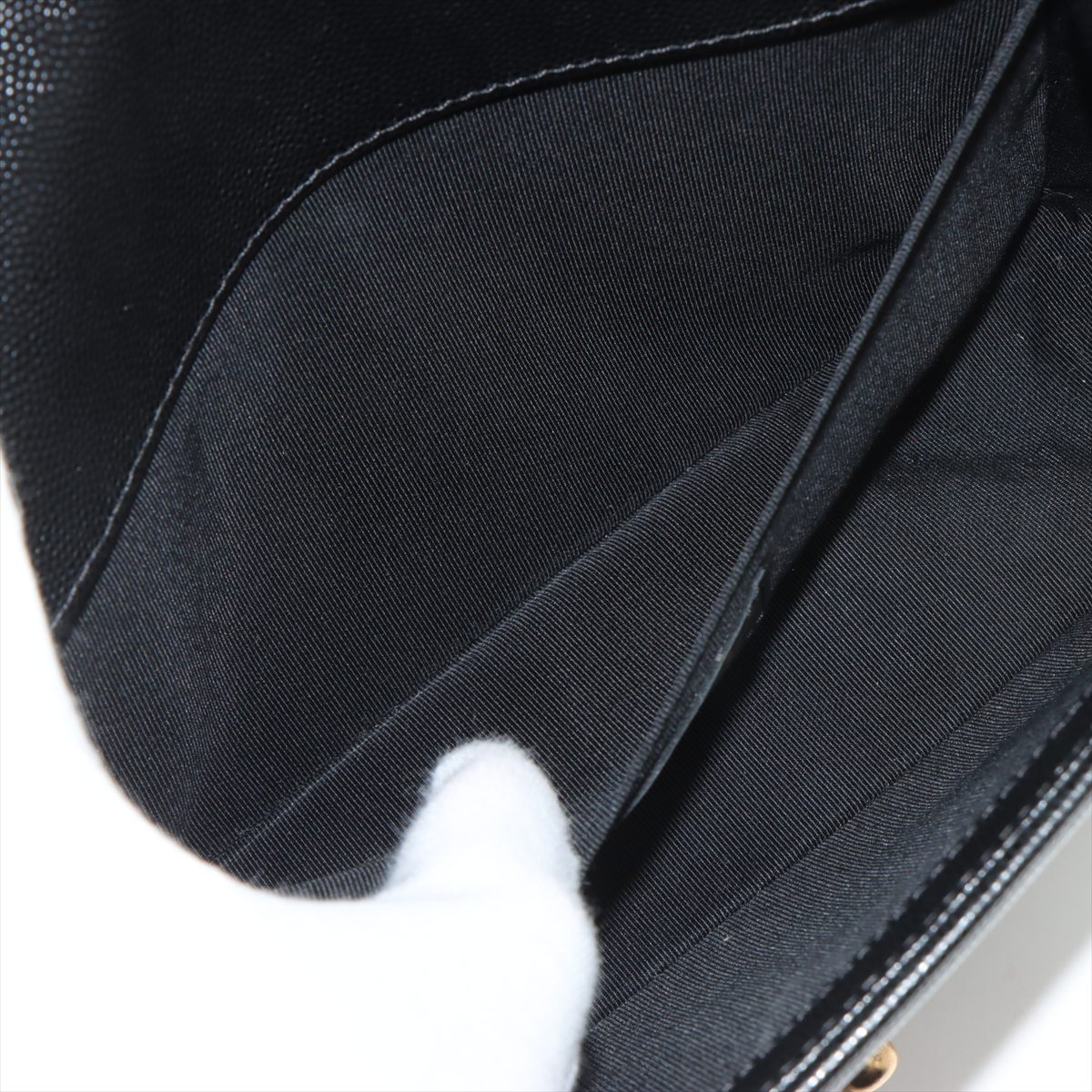 Boy Mittel Caviar Leder Quilted Schultertasche Schwarz 