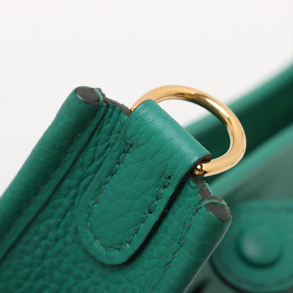 Evelyne 16 TPM Taurillon Clemence Leather Amazone Hobo Crossbody Vale Jade