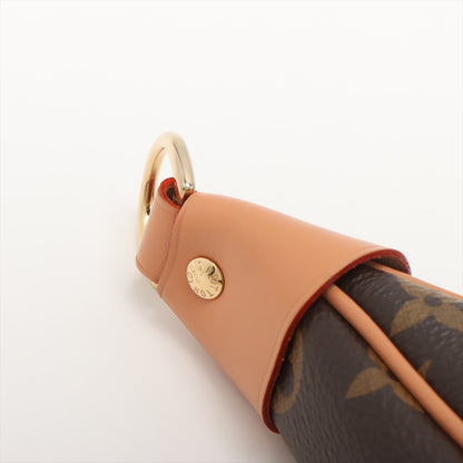Loop Canvas Hobo Shoulder Bag Brown
