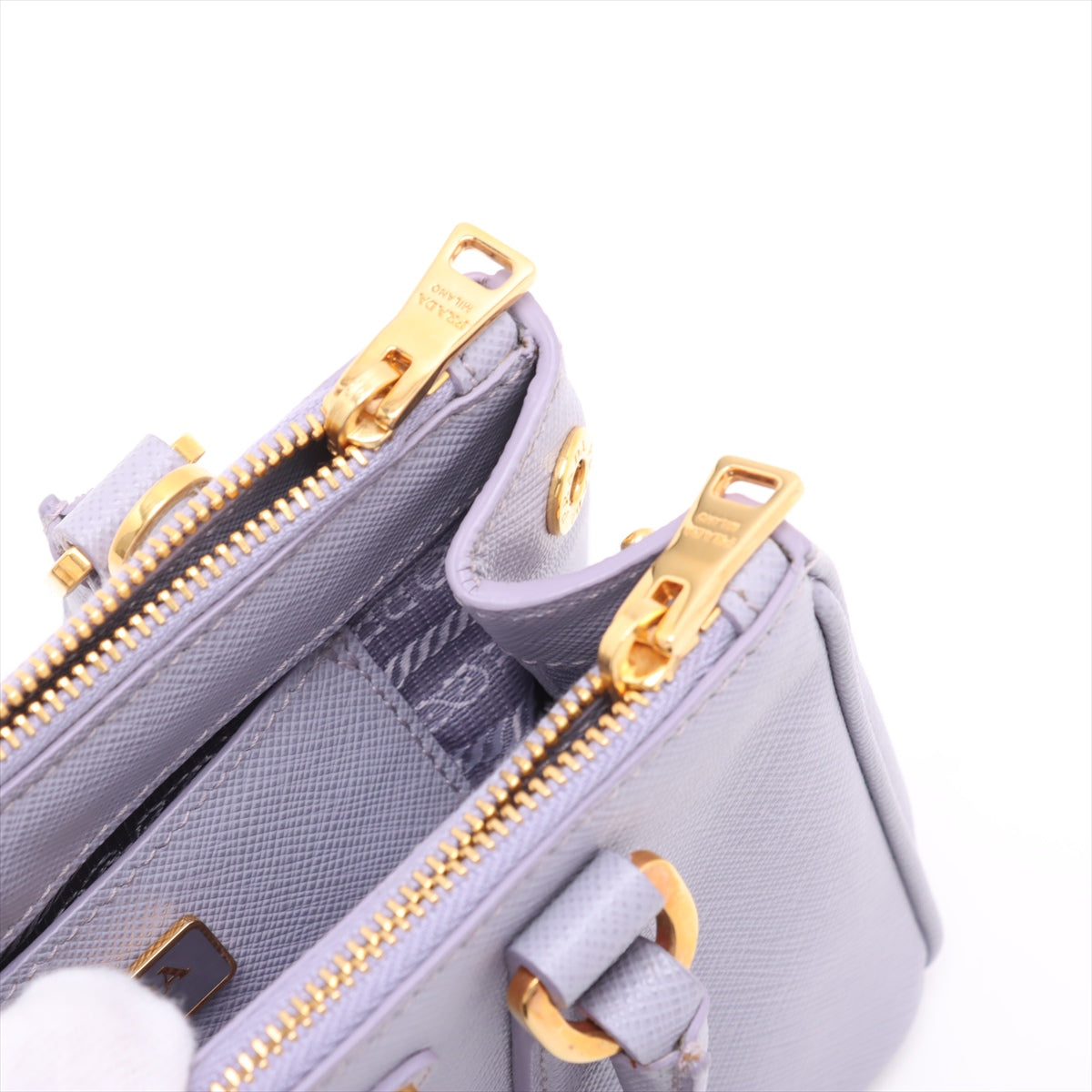 Galleria Mini Saffiano Leather Handbag Purple