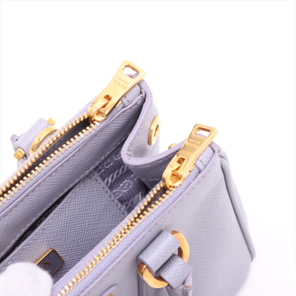 Galleria Mini Saffiano Leather Handbag Purple