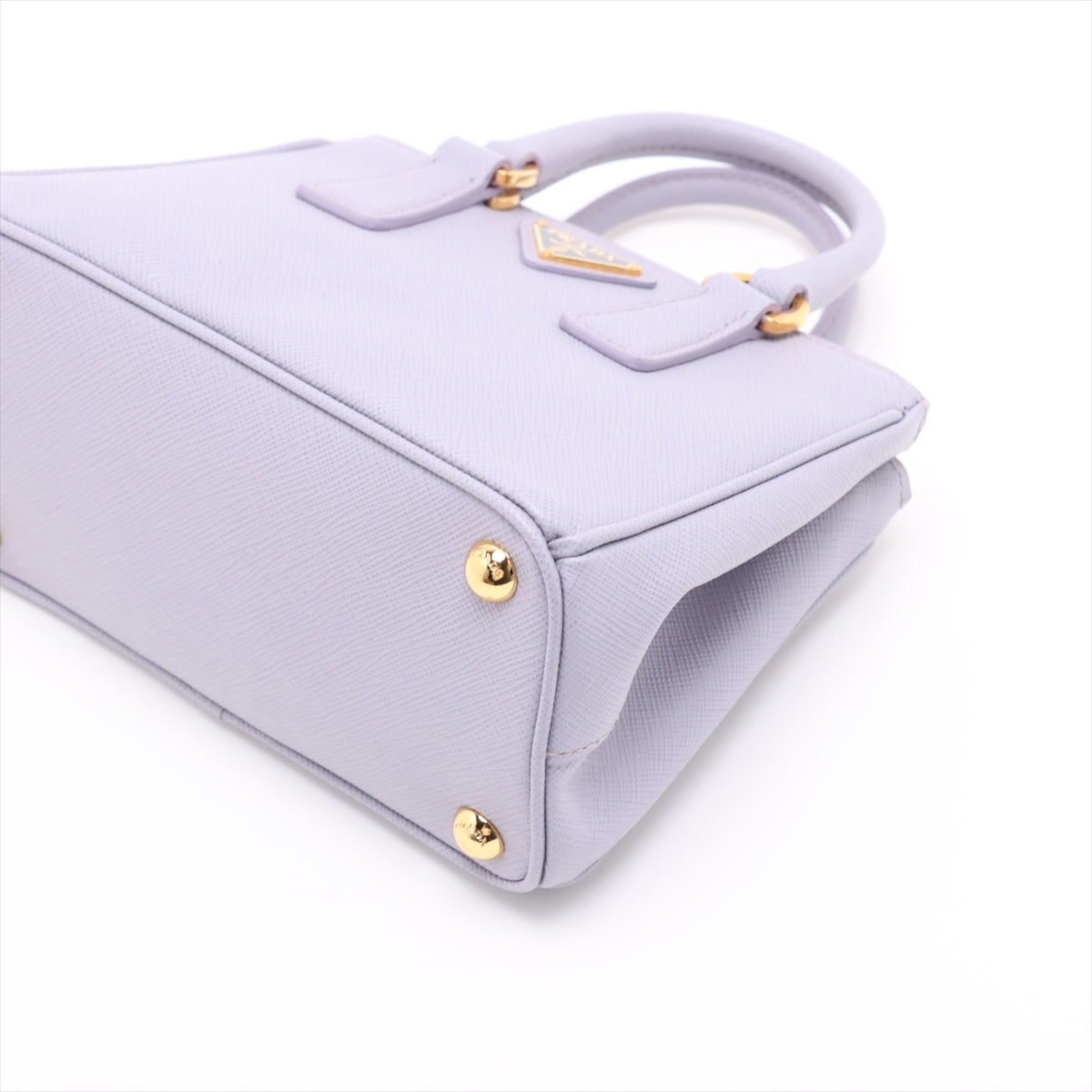 Galleria Mini Saffiano Leather Handbag Purple