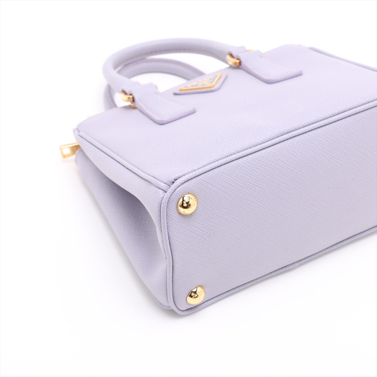Galleria Mini Saffiano Leather Handbag Purple