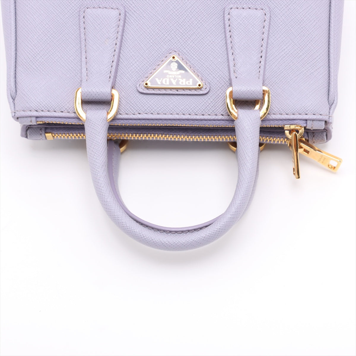 Galleria Mini Saffiano Leather Handbag Purple