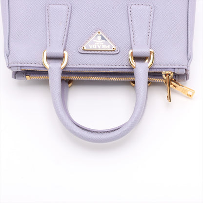 Galleria Mini Saffiano Leather Handbag Purple