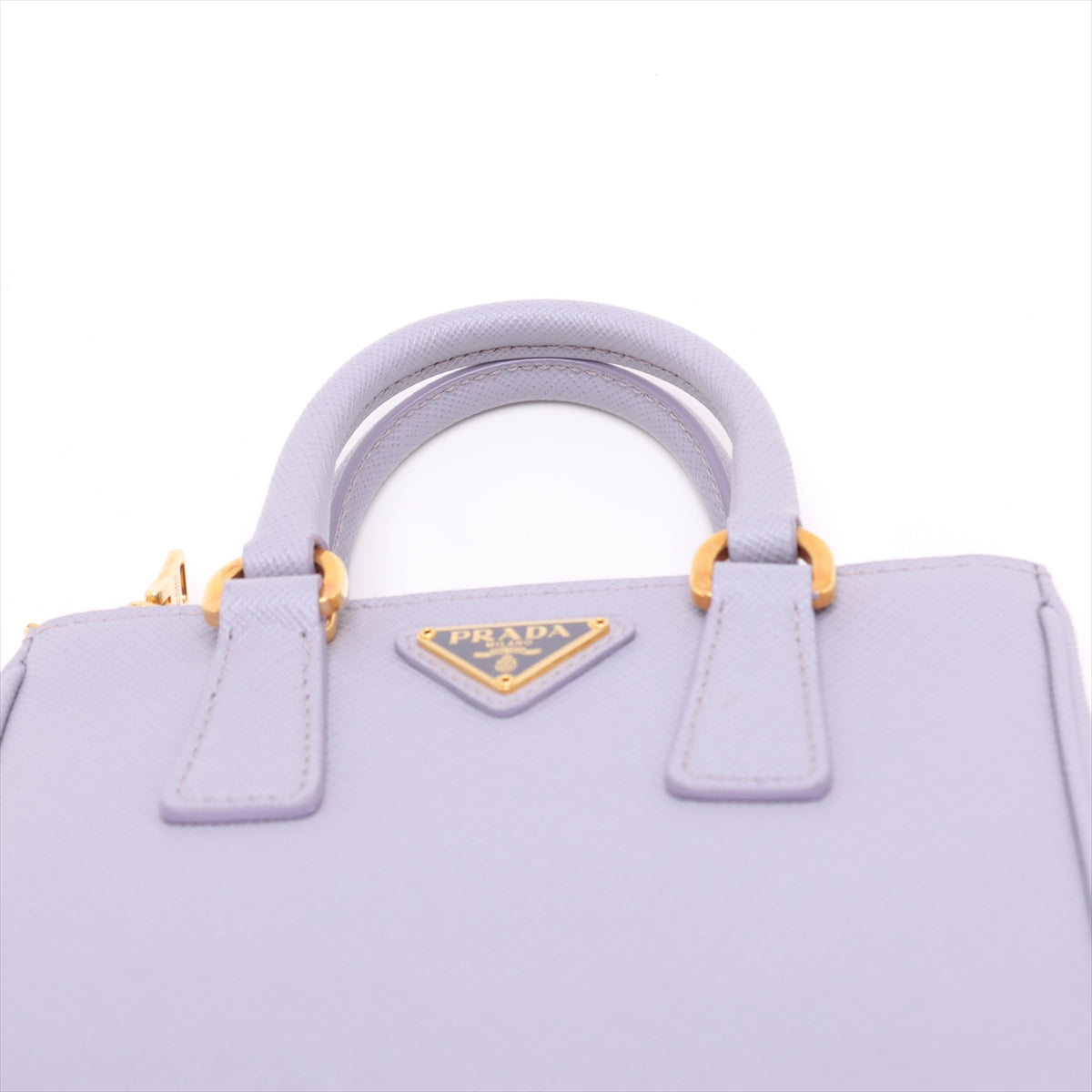 Galleria Mini Saffiano Leather Handbag Purple