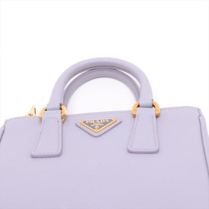 Galleria Mini Saffiano Leather Handbag Purple