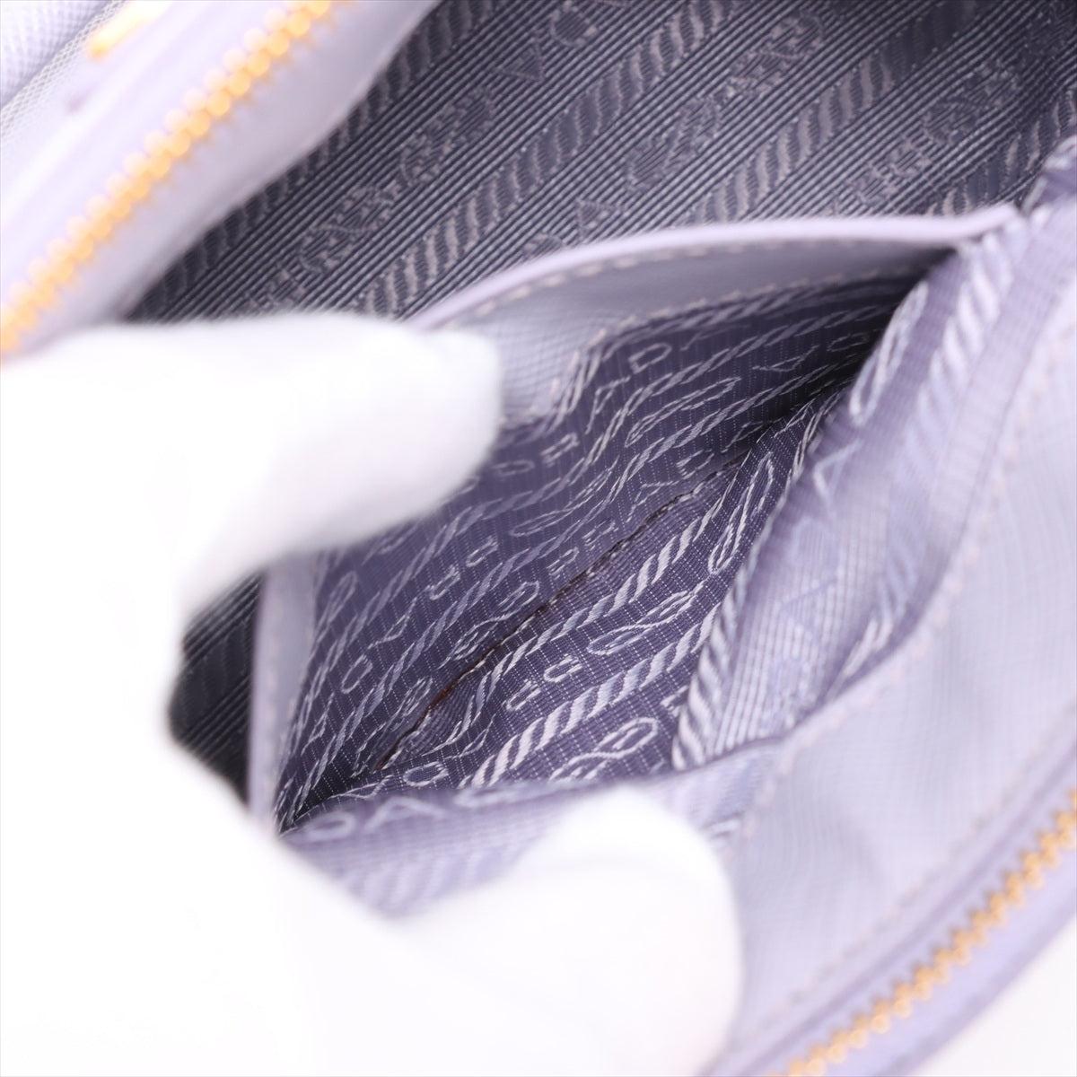 Galleria Mini Saffiano Leather Handbag Purple