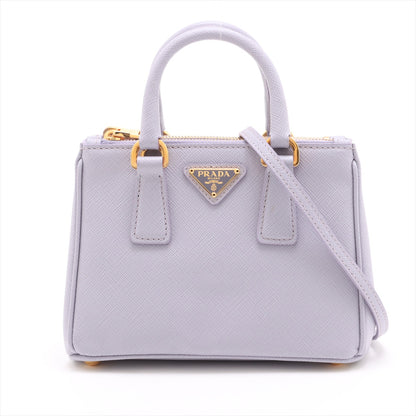 Galleria Mini Saffiano Leather Handbag Purple