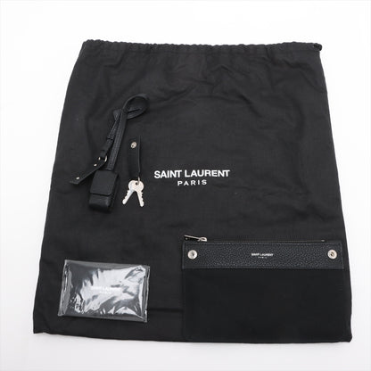 Sac De Jour Nano Grained Leather 2-Ways Tote Bag Black