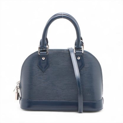 Alma BB Epi Leather Top-handle Handbag Blue