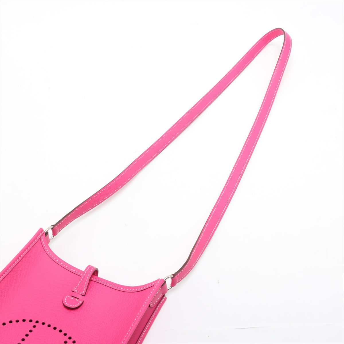 Evelyne 16 TPM Epsom Leather Hobo Crossbody Rose Tyrien