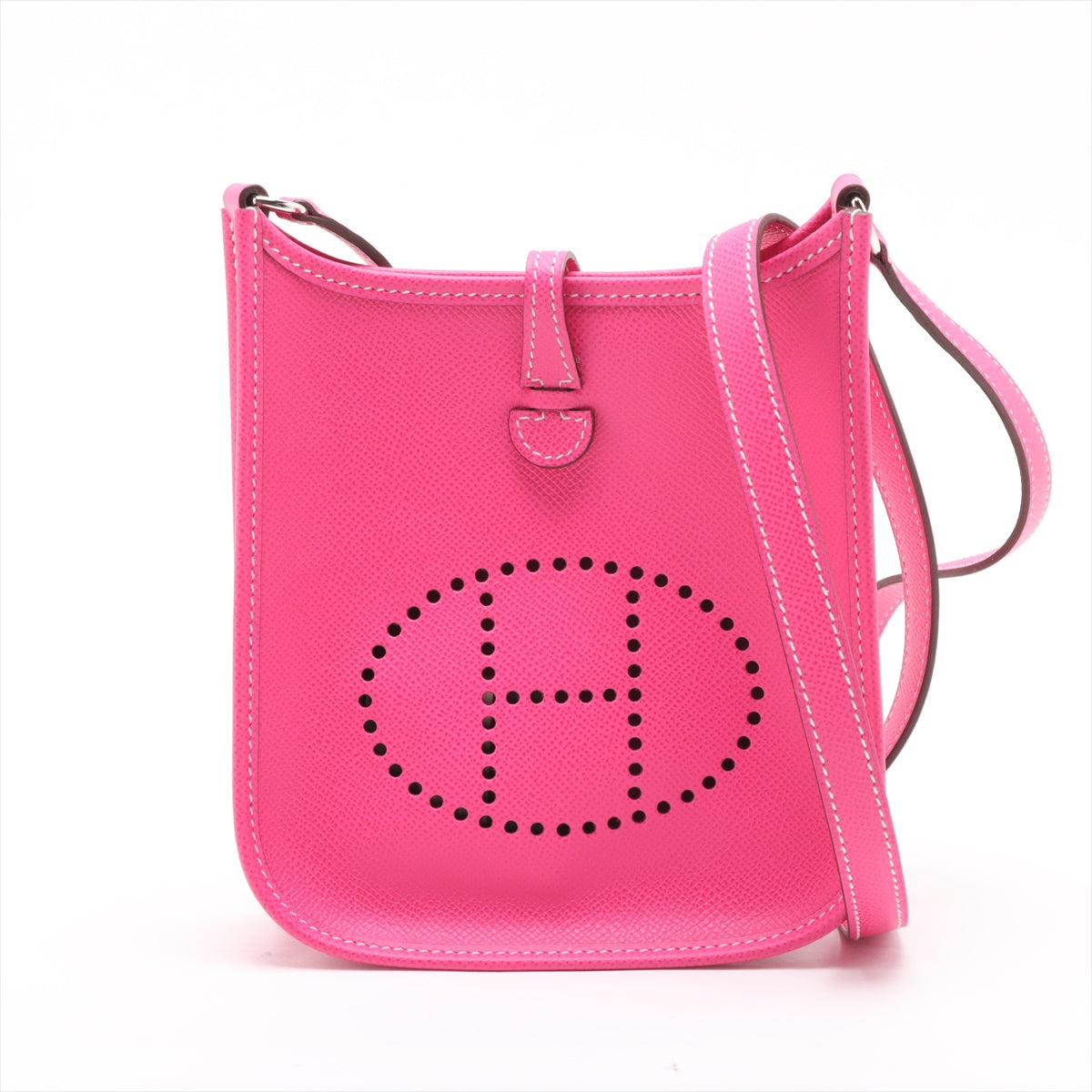 Evelyne 16 TPM Epsom Leather Hobo Crossbody Rose Tyrien