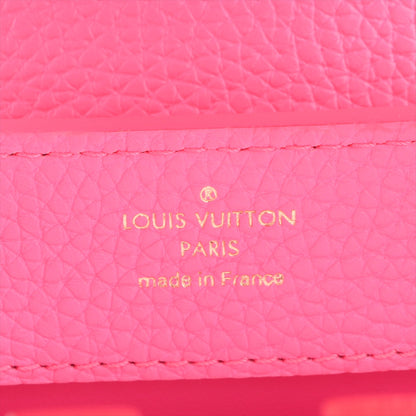 Capucines Mini Taurillon Leather Handbag Pink