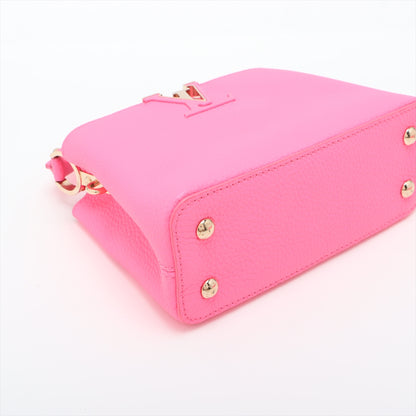 Capucines Mini Taurillon Leather Handbag Pink