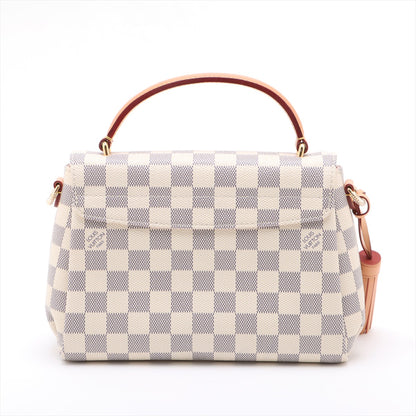 Croisette Canvas Top-handle Crossbody Damier Azur