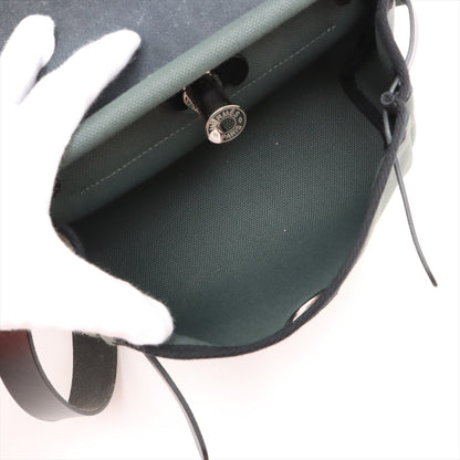 Herbag Mini Vache Hunter couro Crossbody Green 