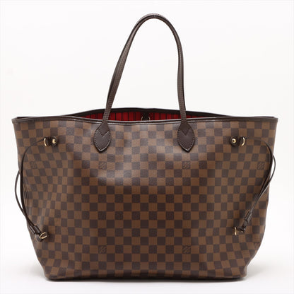 Neverfull GM Canvas Shopper Shoulder Bag Damier Ebene