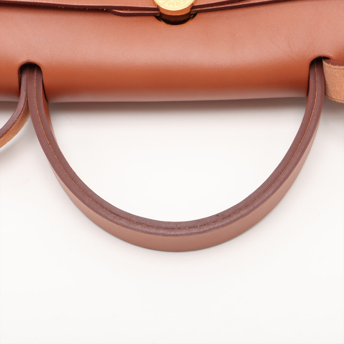 Herbag PM Twill Ash & Vache Hunter Leather & Canvas Zip Top-handle Handtasche Beige 