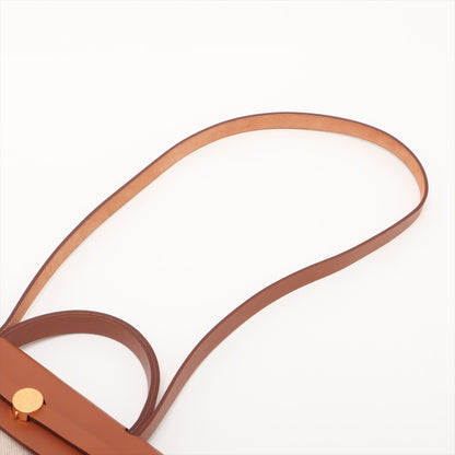 Herbag PM Twill Ash & Vache Hunter Leather & Canvas Zip Top-handle Handtasche Beige 