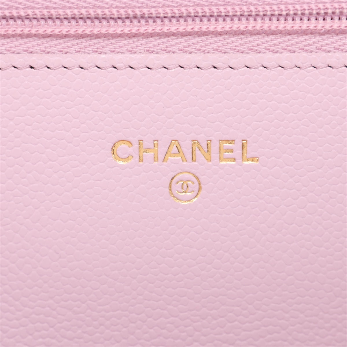 WOC Caviar Leder wattiertem Flap Crossbody Pink 