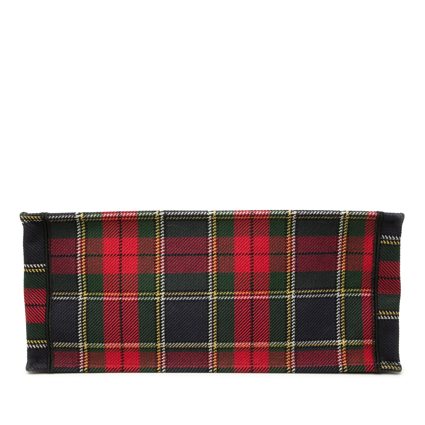 Book Tote Große Handtasche mit Canvas und Stickerei im Tartan-Karos 