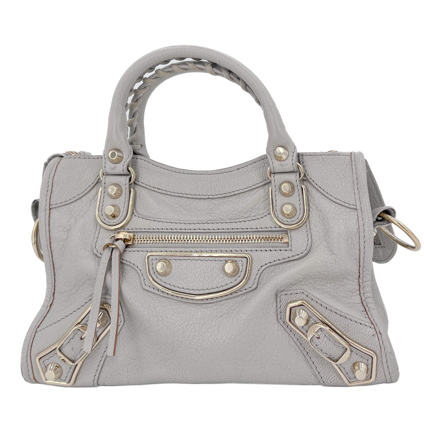 Second hand Balenciaga City Leather Handbag Silver - Tabita Bags