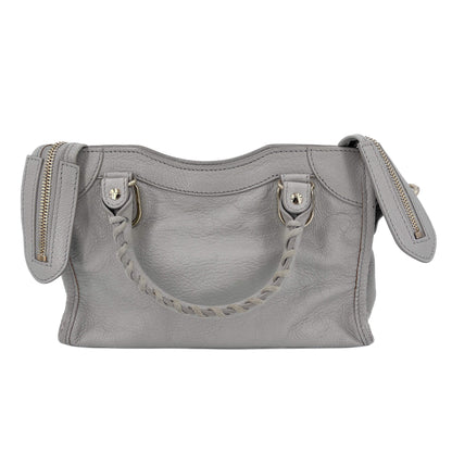 Second hand Balenciaga City Leather Handbag Silver - Tabita Bags