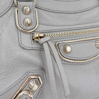 Second hand Balenciaga City Leather Handbag Silver - Tabita Bags