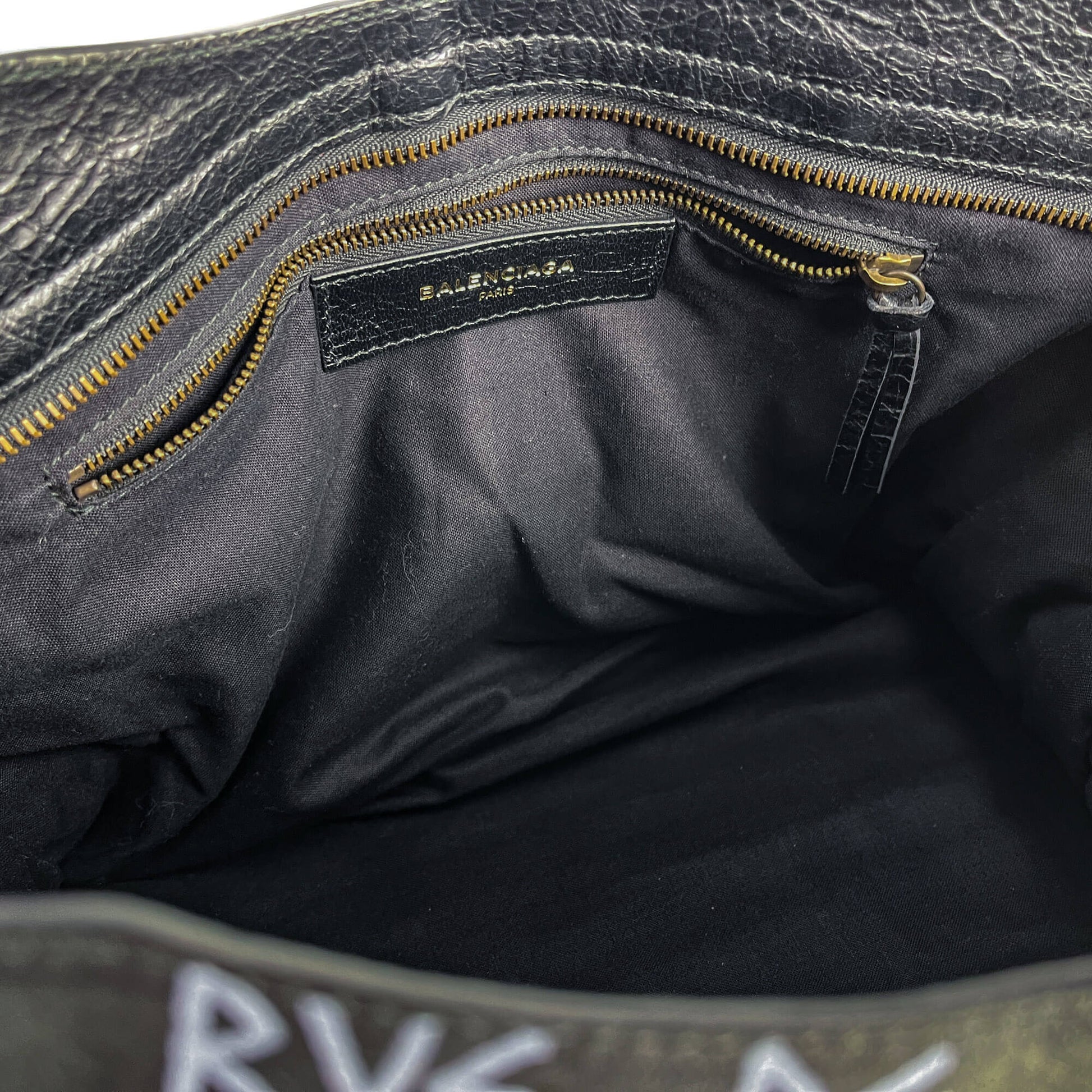 Second hand Balenciaga City Leather Shoulder Bag Black - Tabita Bags