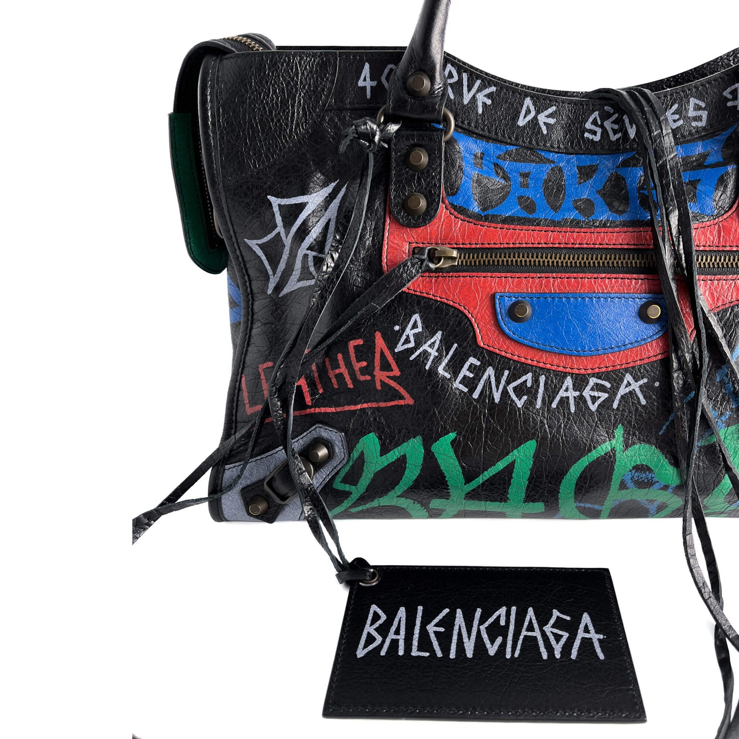 Second hand Balenciaga City Leather Shoulder Bag Black - Tabita Bags