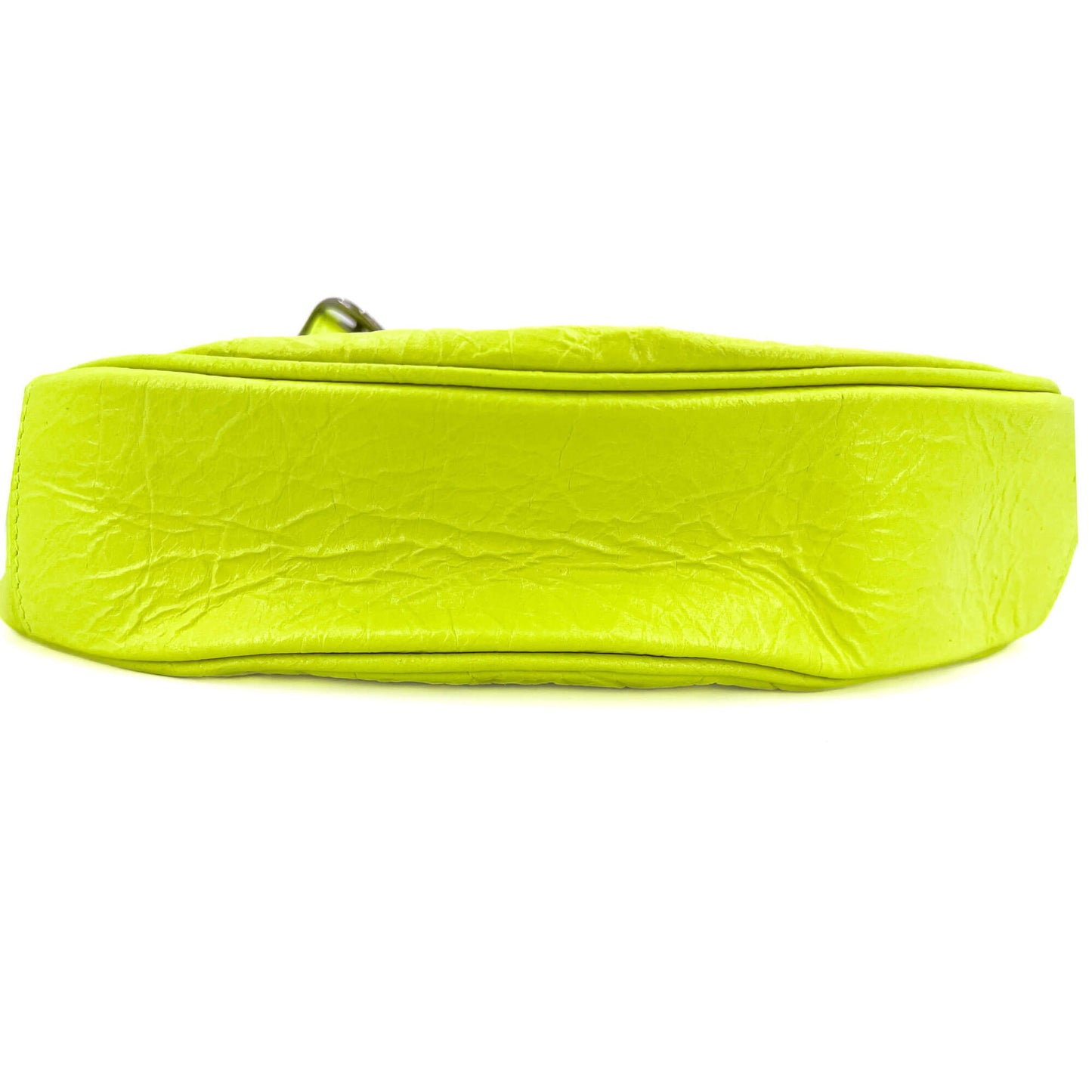 Second hand Balenciaga Le Cagole XS Arena Lambskin Leather 2-Ways Hobo Bag Fluo - Tabita Bags