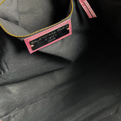 Second hand Balenciaga Le City Large Leather NO SHOULDER STRAP Shoulder Bag Purple - Tabita Bags