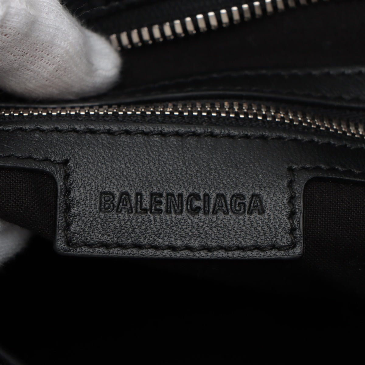 Second hand Balenciaga Le City Medium Leather 2 - Ways Shoulder Bag Black - Tabita Bags
