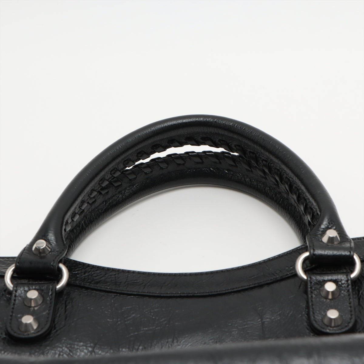 Second hand Balenciaga Le City Medium Leather 2 - Ways Shoulder Bag Black - Tabita Bags