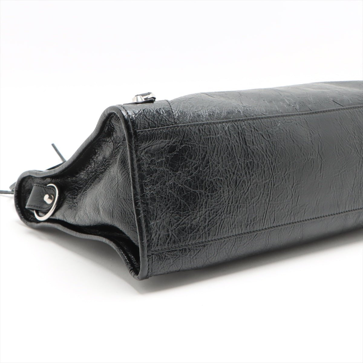 Second hand Balenciaga Le City Medium Leather 2 - Ways Shoulder Bag Black - Tabita Bags