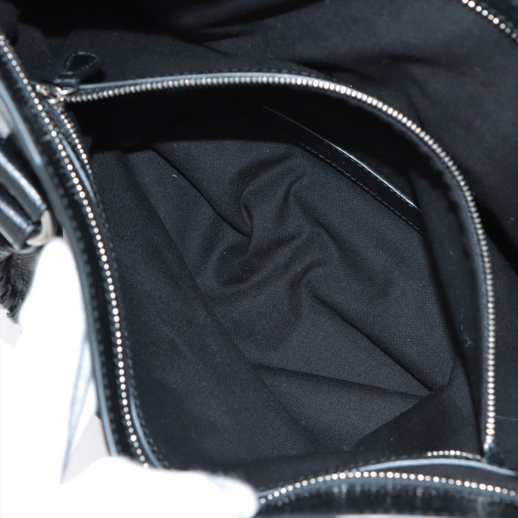 Second hand Balenciaga Le City Medium Leather 2 - Ways Shoulder Bag Black - Tabita Bags