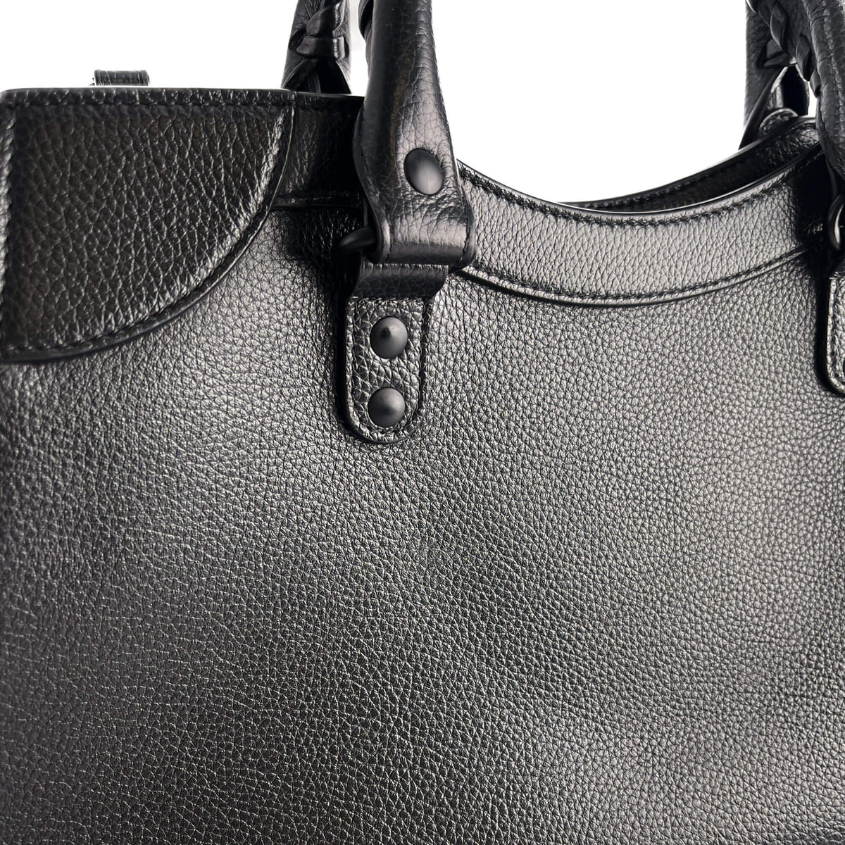 Second hand Balenciaga Neo Classic City Large Leather Tote Handbag Black - Tabita Bags