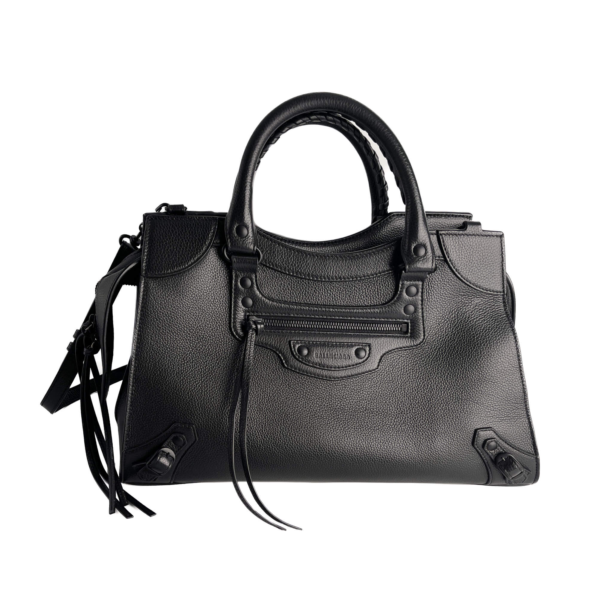 Balenciaga Neo Classic City Large Leather Tote Handbag Black