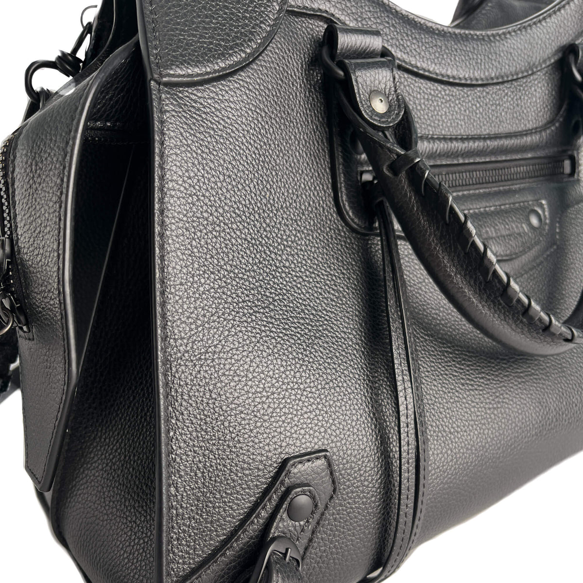 Second hand Balenciaga Neo Classic City Large Leather Tote Handbag Black - Tabita Bags