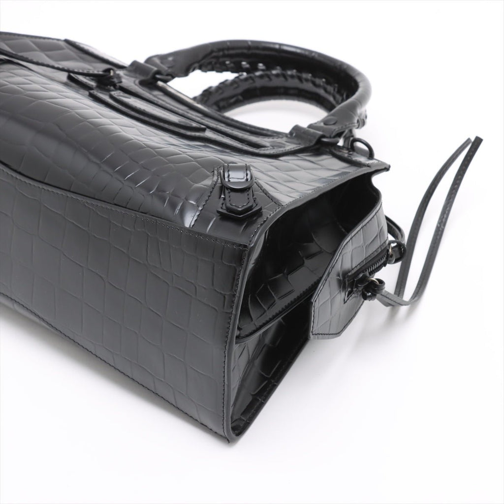 Second hand Balenciaga Neo Classic City Medium Leather Tote Handbag Black - Tabita Bags