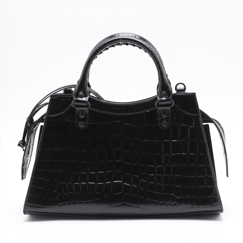 Second hand Balenciaga Neo Classic City Medium Leather Tote Handbag Black - Tabita Bags