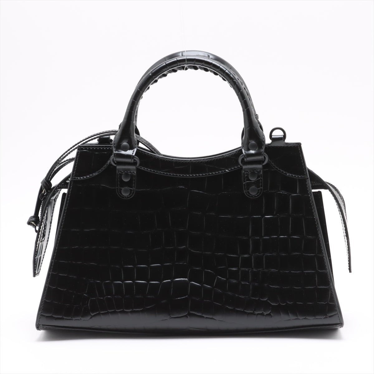 Second hand Balenciaga Neo Classic City Medium Leather Tote Handbag Black - Tabita Bags